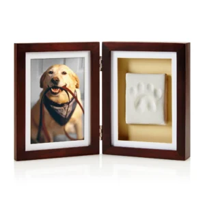 Paw Print Keepsake Photo Frame & Clay Impression Kit