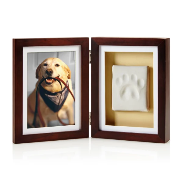 Paw Print Keepsake Photo Frame & Clay Impression Kit
